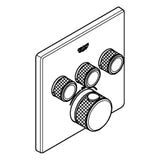 GROHE Grohe Thermostat Grohtherm SmartControl 29126 square FMS 3 shut-off valves chrome – 29 126 000