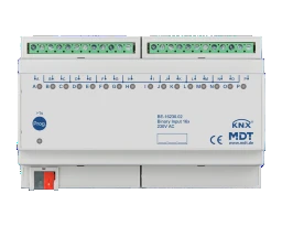 MDT KNX Binäreingang 16fach 230 V REG   – BE-16230.02