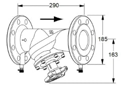 TA TA-STAF* Balancing Valve No. 52186065 PN16 DN 65 – 52 186-065