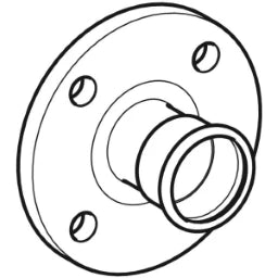 GEBERIT GE Mapress Therm Flange, PN6 with Press-sleeve, DN100/d108mm, NPW – 43751