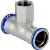 GEBERIT GE Mapress Edelstahl T-Stk. mit Abgang d76,1 x Rp3/4 x 76,1mm  – 31326