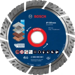 BOSCH POWER TOOLS EXPERT MultiMaterial Diamanttrennscheibe n, 150 x 22,23 x 2,4 x 12 mm  – 2 608 900 661