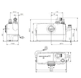 GRUNDFOS Grundfos Sololift and Macerating Units for 1 Toilet and Washbasin - 97775314