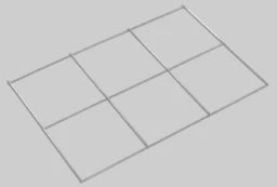 VOGEL&NOOT FLOORTEC Gittermatte Objektline blank 10x10cm, 2100x1200mm, Preis per m²   – BGMB310120210A0