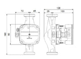 GRUNDFOS Grundfos High-efficiency circulator pump ALPHA Solar 25-145 PN10 G1_1/2 180mm 1x230V – 98989297