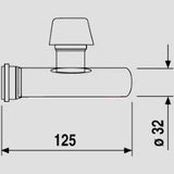 EISENBERG ABU-Plast Chrome-Plated Siphon Pipe with Pipe Connection – 03.090.00..0000