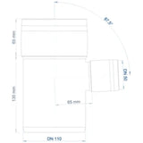 POLOPLAST PP Branch POLO-KAL XS DN 110/50/87 Degree – 102226