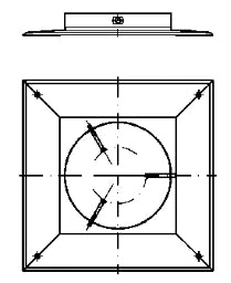 SCHIEDEL Schiedel Prima Plus Shaft Cover FU - Chimney Outlet Solution, Diameter 130-160mm - 103687