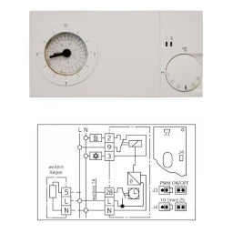 VAILLANT Vaillant Clock Thermostat easy 3-point clock thermostat with daily program 230 V – 2640350