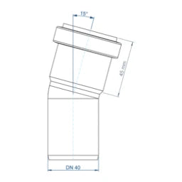 POLOPLAST PO Bend POLO-KAL NG DN 40/15Degree – 02110