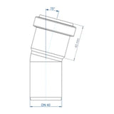 POLOPLAST PO Bend POLO-KAL NG DN 40/15Degree – 02110