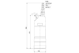 GRUNDFOS Submersible Booster Pump SBA 3-45 A, 230V 50Hz, 15m, Schuko – 92713068