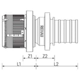 REHAU REHAU Übergangskupplung FASTLOC/RAUTITAN 32 - 32  – 13707541001
