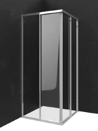 PALME Palme Drive 1.0 Corner Entry Half 2-Piece Right 80x200cm Glass H1, Silver – DXE280B/H1/20