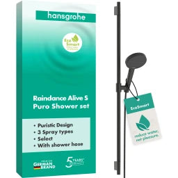 HANSGROHE HG Shower Set Raindance Alive Select S 125 3jet EcoSmart Uni.PuroS 900mm BBC – 24603340