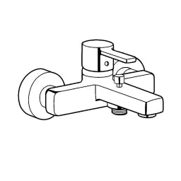 KLUDI Kludi Zenta Tub and Shower Mixer DN15, chrome – 386700575