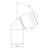POLOPLAST PO Bend POLO-KAL XS DN 40/67 Degree – 102113