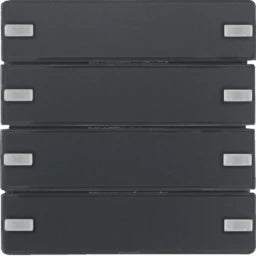 BERKER KNX Q.x Push-button sensor 4-gang comfort anthracite velvet – 80144326
