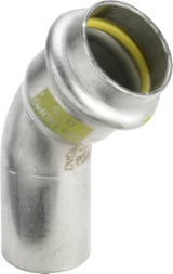 VIEGA Viega Elbow 45 Degree SC Sanpress Inox G 0226.1 for Gas in 35mm Stainless Steel – 486 235