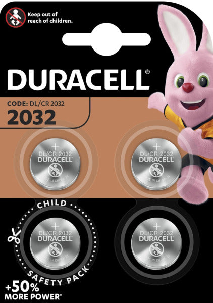 Knopfzelle Elektronik Lithium 2032 1Bli=4Stk – 119376