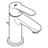GROHE Eurostyle Cosmopolitan Single-Lever Mixer with Pop-up Waste Set, Chrome – 23 037 002