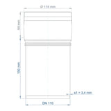 POLOPLAST PO Single Socket Pipe POLO-KAL XS DN 110/150 – 102040
