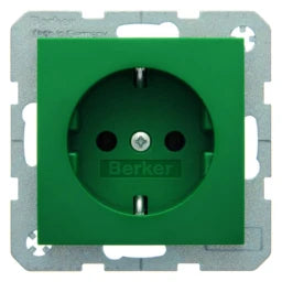 BERKER Steckdose SCHUKO S.1 grün, glänzend   – 47438913