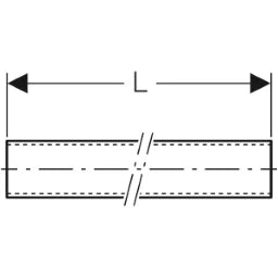 GEBERIT GE Pluvia Support rail for pipe suspension L5000mm hot-dip galvanised - 362.863.26.1