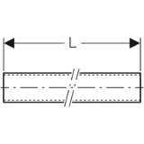 GEBERIT GE Pluvia Support rail for pipe suspension L5000mm hot-dip galvanised - 362.863.26.1