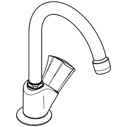 GROHE Grohe Costa L Standventil Markierung blau, chrom   – 20 393 001