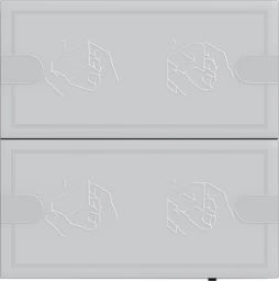 GIRA KNX Push-button sensor 4 Comfort 2-gang TS4 anthracite - 5002028