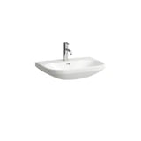 LAUFEN Laufen Lua Washbasin round 81108.6 650x460 1 tap hole without overflow white – H8110860001041