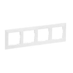 LEGRAND SEANO 4-fach Rahmen in der Farbausführun g Ultraweiss  – 765174