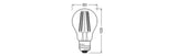 LEDVANCE LED CLASSIC A DIM P 11W 827 Clear E27 – 4099854060595