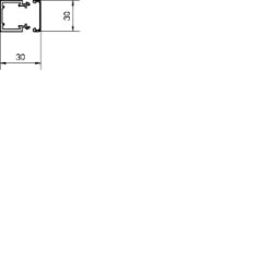 HAGER LF Trunking made of PVC LF 30x30mm traffic white – LF3003009016