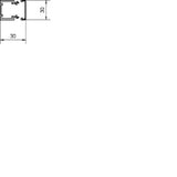HAGER LF Trunking made of PVC LF 30x30mm traffic white – LF3003009016
