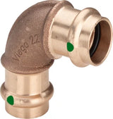 VIEGA Viega Bogen 90 Grad mit SC Sanpress 2216 in 35mm Siliziumbronze   – 111 953