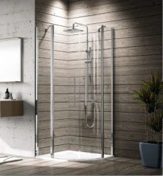 NOVELLINI NO Young 2.0 R Quadrant Shower Enclosure EB 71cm 97.5-99.5x200cm Toughened Safety Glass Clear Chrome – Y2R100-1K