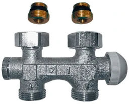 HERZ Herz-3000-Bypass valve for single pipe systems Fig.3792(92) Rp1/2" with thermostatic valve – 1379292