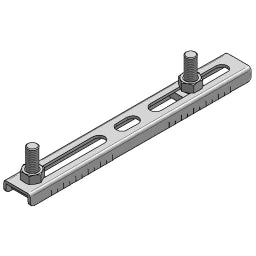 MEFA Double Clamp VSG with Threaded Pin, Axis Spacing L 46 - 154 mm – 0590126
