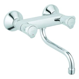 GROHE Grohe Costa 2-Griff Spültischbatterie S-Anschl, Rohrauslauf Auslad.200mm   – 31 187 001