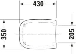 DURAVIT Duravit D-Code Toilet Seat, without soft close, hinges stainless steel, white – 0067310000