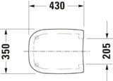 DURAVIT Duravit D-Code Toilet Seat, without soft close, hinges stainless steel, white – 0067310000