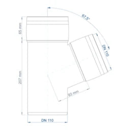 POLOPLAST PO Branch POLO-KAL XS DN 110/110/67 Degree – 102231
