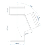 POLOPLAST PO Branch POLO-KAL XS DN 110/110/67 Degree – 102231