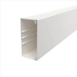 OBO Wand- und Deckenkanal mit Bodenlochung 6 0x130x2000 Polyvinylchlorid reinweiß RAL  – 6191223