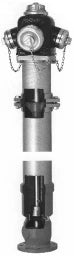 KRAMMER Euro2000 SGG-Umfahrhydrant Fig.260 RW0 PN10/16 DN80 RD 1.5m CCB Kopf blau  – 5018870