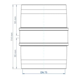 POLOPLAST PO Double Socket POLO-KAL XS DN 75 – 102303