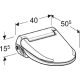 GEBERIT GE AquaClean 4000 Aufsatzgeraet weiss   – 146.130.11.1