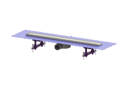 KESSEL KESSEL shower channel Linearis Compact L: 750 mm, DN 50, WaD, V2A cover, K 3 – 45600.63M